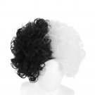 Cruella de vil Movie Cosplay Costume Curly Wig Character Short  Wig