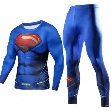 Superman Superhero fitness full body gear workout gym wear