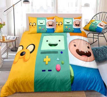 Adventure Time Characters Trio Bedding Set 3pcs