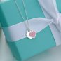 Double Heart Silver 925 Necklace Tiffany Co