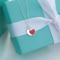 Double Heart Silver 925 Necklace Tiffany Co