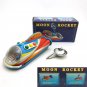 MOON ROCKET VINTAGE RETRO WIND UP TOY TIN TOY NOSTALGIC