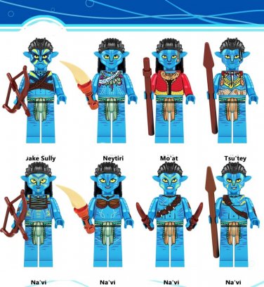 Avatar LEGO Minifigures 8pc set Mini figures The way of water