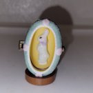 Hinged Box PHB collection porcelain Bunny in shadowbox egg  Midwest of cannon...