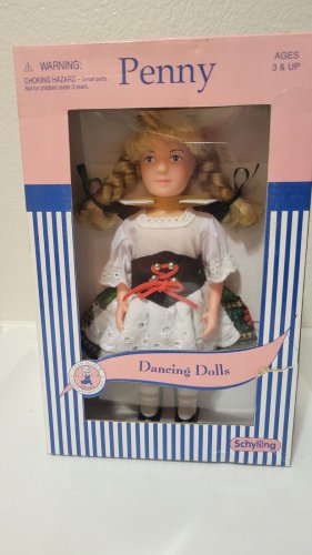 Penny Dancing doll wind up toy schylling 2001 NIB