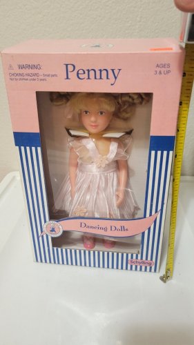 Penny dancing doll wind up vintage Schylling 2001 NIB