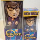 Vintage NIB Austin Powers Wacky Wobbler and mini 1998 Bobblehead Figure Funko