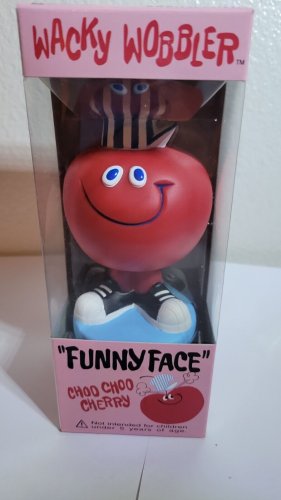 2002 Funko Choo Choo CHERRY WACKY WOBBLER Bobblehead FUNNY FACE Fruit Train