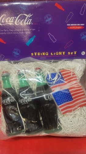 coke brand steing light set vintage 4th of july