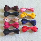 hair accessories clips for girls 12pcs/lot Ribbon Bow And Pearl  a0012