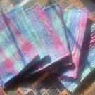 SET OF 6 matching Woven Placemats 4- 17x13  NEW with tags multicolor
