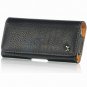 Black Leather Carrying Case Pouch Belt Clip Holster+Screen Cover for iPhone 5 5S