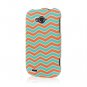 Mint Chevron Hard Rubberized Snap On Protector Cover Case for ZTE Savvy Z750C