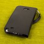 MPERO FLEX FLIP Wallet ID Black Leather Carrying Case for Samsung Galaxy Note 2