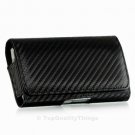 Black Carbon Pouch Case Holster for Blackberry Torch 9810 Storm Curve 8530