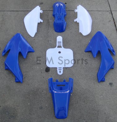 Dirt Pit Bike Plastic Fairing Shell Parts 49cc 50cc 70cc TAOTAO SUNL ROKETA BLUE