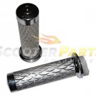 Twist Throttle Control Grip Mini Chopper Harley Bike Parts 33cc 43cc 49cc Silver