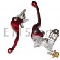Dirt Pit Bike CNC Clutch & Brake Lever RED COOLSTER 125cc 150cc QG-214 QG-215