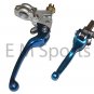 50cc Dirt Pit Bike CNC Brake Clutch Lever Aluminum Blue For Honda CRF50 XR50