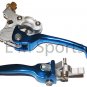 50cc Dirt Pit Bike CNC Brake Clutch Lever Aluminum Blue For Honda CRF50 XR50
