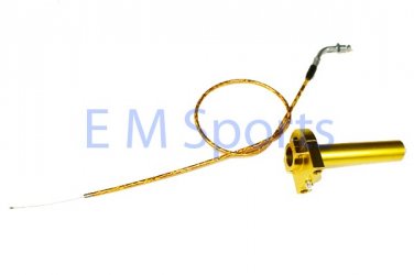Mini Pocket Bike Gold CNC Metal Throttle Control Cable