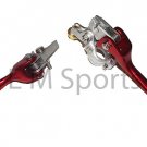 50cc Dirt Pit Bike CNC Brake Clutch Lever Aluminum Red Part For Honda CRF50 XR50