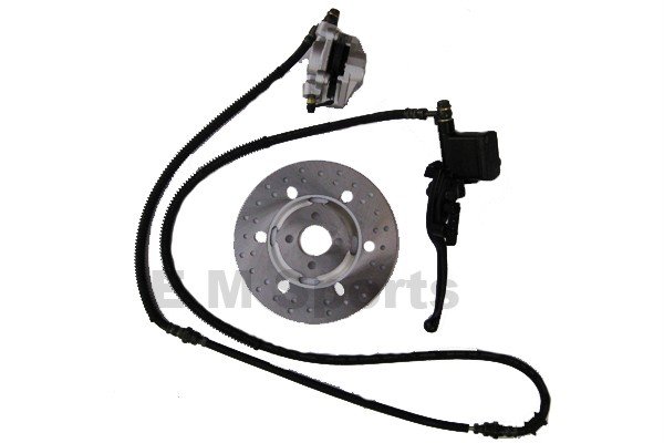Atv Quad Hydraulic Front Brake Assembly Disk Pad 150cc
