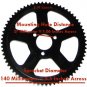 Chinese Mini Pocket Bike Parts Rear Sprocket 68 Tooth 47cc 49cc Fits 25H Chains