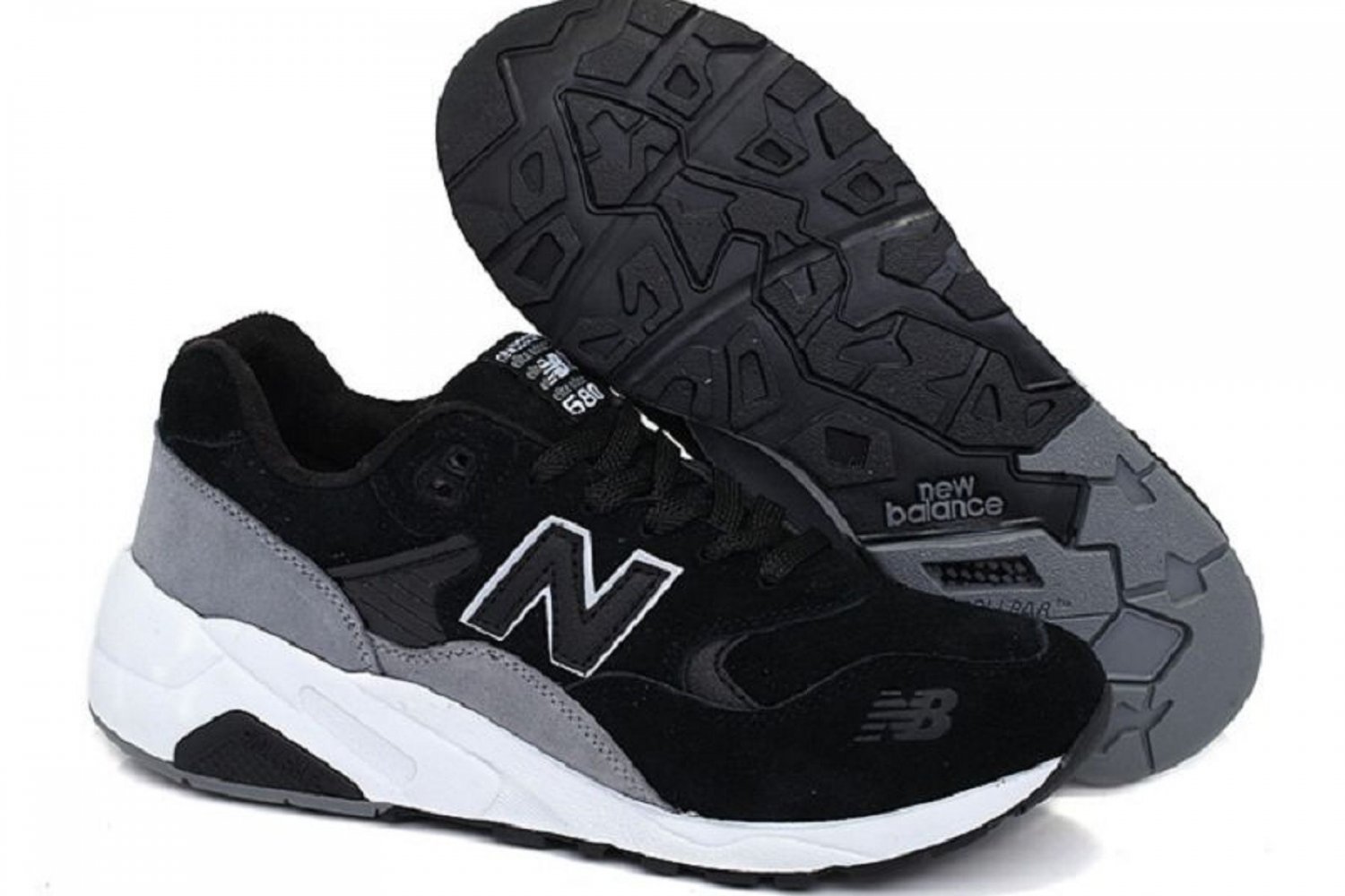New Balance Neon 580 Running Shoes Womens Black Gray Shop