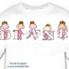 T-shirt, Your Name in BALLERINA, dancer, ballet (Adult xxLg)