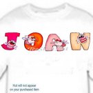 T-shirt - Your Name in COOTIES ~ (girls) - (Adult 4xLg - 5xLg)