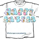 T-shirt, Your Name in BUNNY KIDS, eggs, easter - (Adult xxLg)