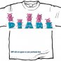 T-shirt, Your Name in CHUNKY PINK PIGS - (Adult 4xLg - 5xLg)