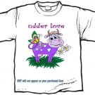 T-Shirt, UDDER LOVE, purple cow #1 - (youth & Adult Sm - xLg)