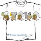 T-shirt YOUR NAME in DINOSAURS - (adult 3xlg)