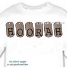 T-shirt, Your Name in DOG TAGS, Hoorah - (Adult 4xLg - 5xLg)