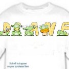 T-shirt, Your in Name in FROGS, leap jump mushroom - (Adult xxLg)