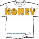T-shirt, Your Name in HONEYCOMB bees, sweet -  (youth & Adult Sm - xLg)