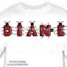 T-shirt, Your Name in LADYBUGS, lady bugs, #1 - (Adult 3xlg)