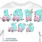  T-shirt YOUR NAME in LOVE BUGS pink, hearts lovers lane - (Adult xxLg)