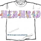 T-shirt, Your Name in MERMAIDS, sea maids #1 - (adult 4xlg - 5xlg)