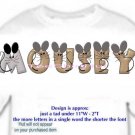 T-shirt, Feelin MOUSEY? your Name in MOUSE, big ears - (Adult 4xLg - 5xLg)