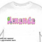 T-shirt, Your Name in PEACE signs & FLOWERS - (adult 3xlg)
