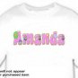 T-shirt, Your Name in PEACE signs & FLOWERS - (adult 3xlg)
