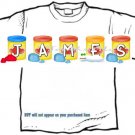 T-shirt, Your Name in PLAY CLAY, doh - (adult Xxlg)