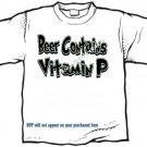 T-shirt, BEER Contains Vitamin P - (adult Xxlg)