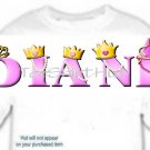 T-shirt Your Name in PRINCESS crowns -  (youth & Adult Sm - xLg)