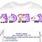 T-shirt , Counting SHEEP, baaaaaa, - (adult 3xlg)