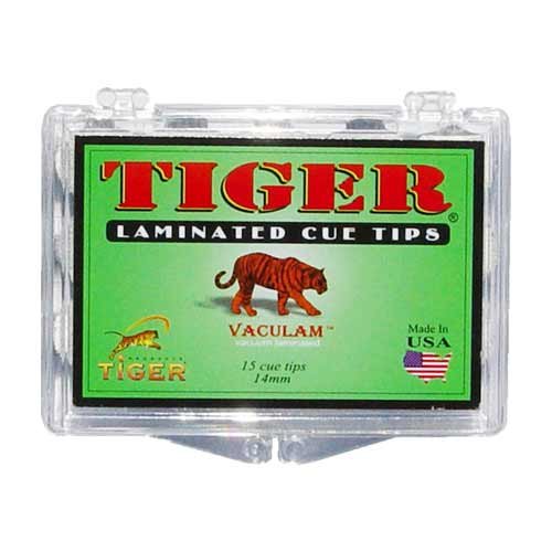 Tiger Laminated Tips, Medium, Box of 15, 14mm