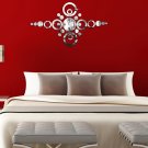 NEW 3D BEST HOME DECORATION THE MIRROR WALL CLOCK SET